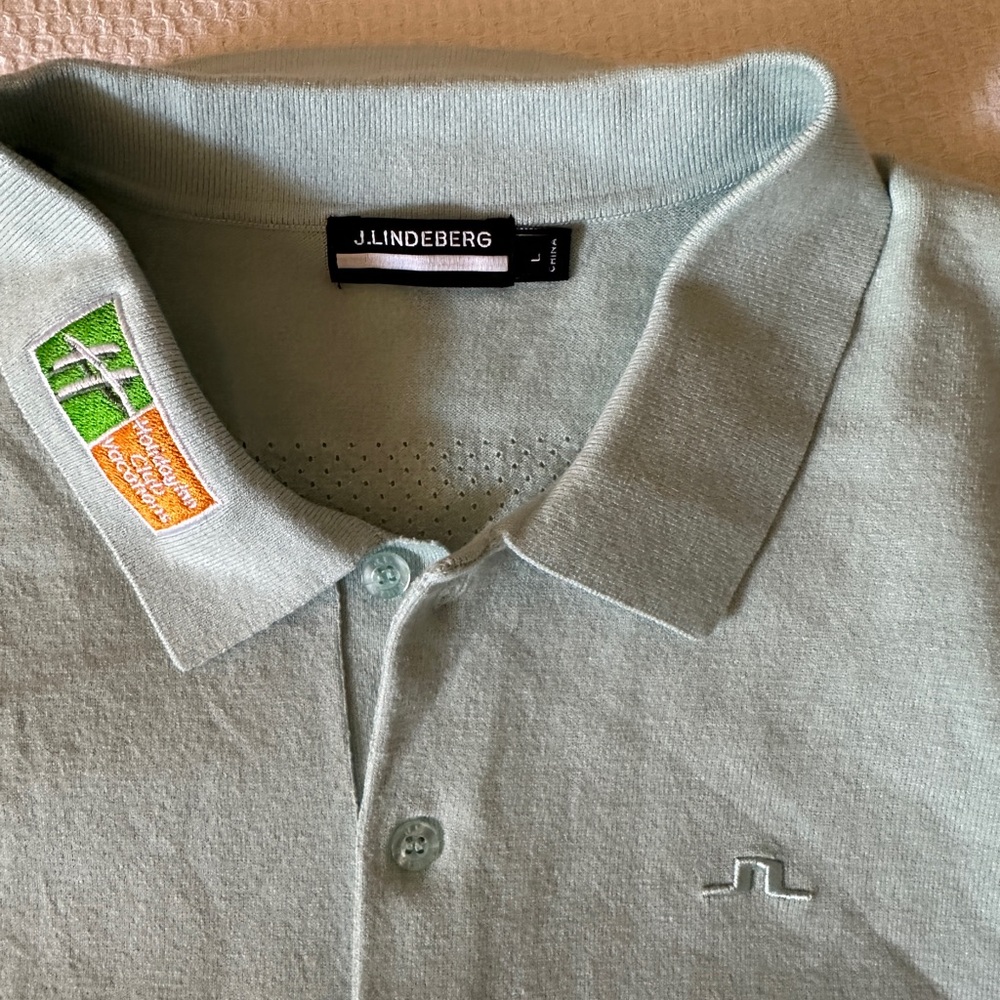 J.Lindeberg Mint Green Polo Shirt - Picture 2 of 3